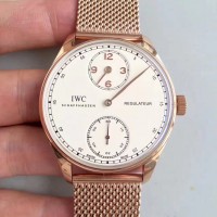 Réplique IWC Portugieser Regulateur IW544402 Cadran Blanc En Acier Inoxydable