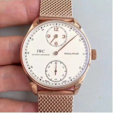 Réplique IWC Portugieser Regulateur IW544402 Cadran Blanc En Acier Inoxydable