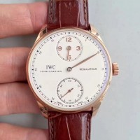 Réplique IWC Portugieser Regulateur IW544402 Cadran Blanc Or Rose