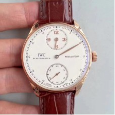 Réplique IWC Portugieser Regulateur IW544402 Cadran Blanc Or Rose