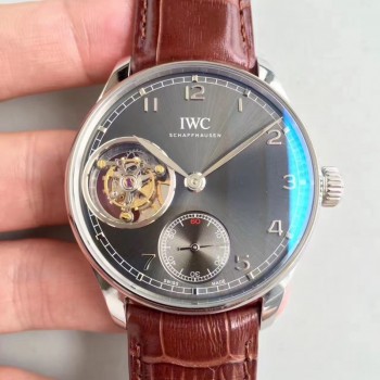 Réplique IWC Portugieser Tourbillon IW546301 Cadran Anthracite En Acier Inoxydable