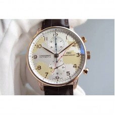 Replique IWC Portuguese Chronograph Cadran Blanc Carte Carte Cadran Blanc