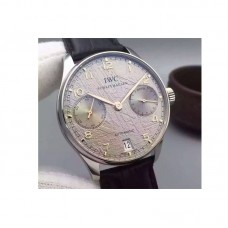 Réplique IWC Portuguese IW5001 Cadran Gris en acier inoxydable