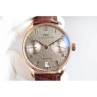 Réplique IWC Portuguese IW5001 Cadran Gris Or Rose