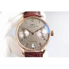 Réplique IWC Portuguese IW5001 Cadran Gris Or Rose