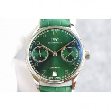 Réplique IWC Portuguese IW5007 cadran vert en acier inoxydable