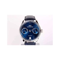 Réplique IWC Portuguese IW5007 Réserve Acier Inoxydable Cadran Bleu