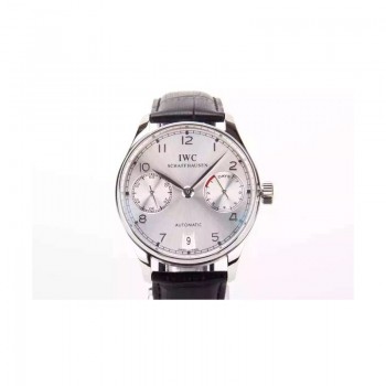 Réplique IWC Portuguese IW5007 Réserve Blanc En Acier Inoxydable Cadran Blanc