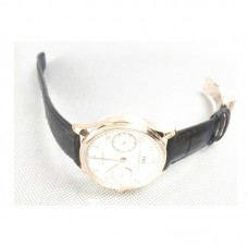 Réplique IWC Portuguese IW500701 Cadran Blanc Plaqué en Or Rose 24K