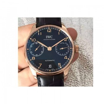 Réplique IWC Portuguese IW500701 Cadran Noir Or