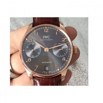 Réplique IWC Portuguese IW500702 Cadran Gris Or Rose