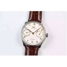 Réplique IWC Portuguese IW500704 Cadran Blanc en Acier Inoxydable