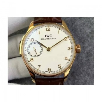 Réplique IWC Portuguese Répétition minutes IW5242 Cadran Blanc - Or Rose