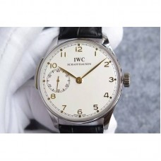 Réplique IWC répétition minutes Portuguese IW5242 cadran blanc en acier inoxydable