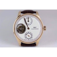 Réplique IWC Portuguese Regulateur IW5446 Cadran Blanc - Or Rose