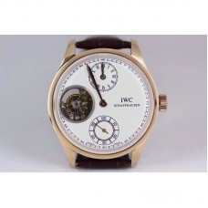 Réplique IWC Portuguese Regulateur IW5446 Cadran Blanc - Or Rose