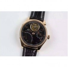 Réplique IWC Tourbillon Portuguese IW504602 Cadran Noir Or