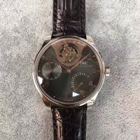 Réplique IWC Portuguese Tourbillon Mystery IW5042 Cadran Acier Anthracite