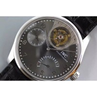 Réplique IWC Portuguese Tourbillon Mystery IW504207 Cadran Acier Inoxydable Anthracite