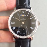 Réplique IWC Vintage Portofino IW544801 Cadran Noir En Acier Inoxydable