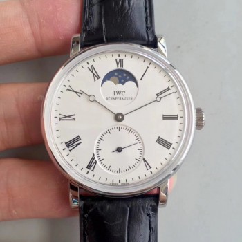 Réplique IWC Vintage Portofino IW544805 Cadran Blanc En Acier Inoxydable