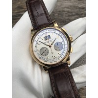 Réplique A. Lange & Sohne Datograph Flyback Or Rose Homme 403.032