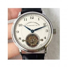 Réplique A. Lange & Sohne 1815 Tourbillon 730.025 cadran blanc en acier inoxydable