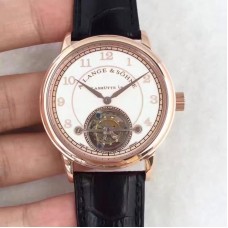 Réplique A. Lange & Sohne 1815 Tourbillon 730.032 cadran blanc en or rose