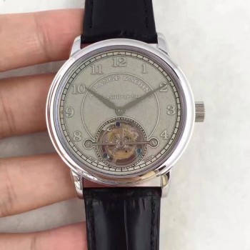 Réplique A. Lange & Sohne 1815 Tourbillon 730.032 cadran gris en acier inoxydable