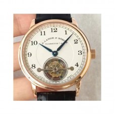 Réplique A. Lange & Sohne 1815 Tourbillon 730.032 cadran blanc en or rose