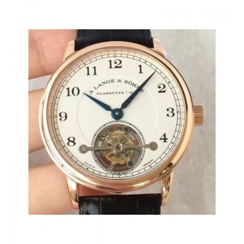 Réplique A. Lange & Sohne 1815 Tourbillon 730.032 cadran blanc en or rose