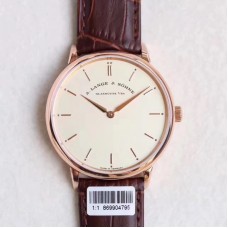 Réplique A. Lange & Sohne Saxonia Thin 211.032 Cadran crème en or rose