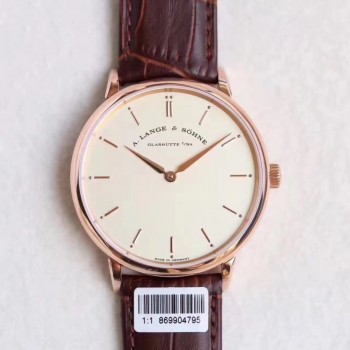 Réplique A. Lange & Sohne Saxonia Thin 211.032 Cadran crème en or rose