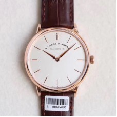 Réplique A. Lange & Sohne Saxonia Thin 211.032 cadran blanc en or rose