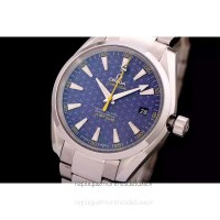 Réplique Omega Aqua Terra James Bond 41MM Acier inoxydable Bleu Dial 