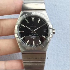 Réplique Omega Constellation 123.10.38.21.01.001 38MM Acier inoxydable Noir Dial 