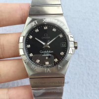 Réplique Omega Constellation 123.10.38.21.51.001 38MM Acier inoxydable Noir Dial 