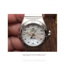 Réplique Omega Constellation Double Eagle Dame 27MM Acier inoxydable perle Dial 