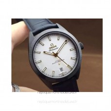 Réplique Omega Constellation Globemaster 39MM PVD Blanc Dial 