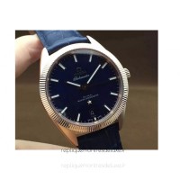 Réplique Omega Constellation Globemaster 39MM Or rose Bleu Dial 