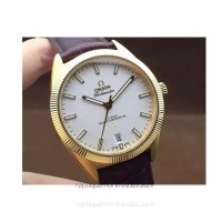 Réplique Omega Constellation Globemaster 39MM Or jaune Blanc Dial 