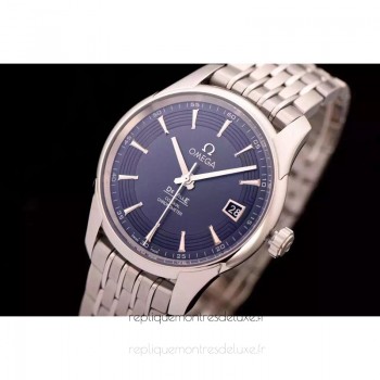 Réplique Omega De Ville 41MM Acier inoxydable Bleu Dial 