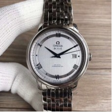 Réplique Omega De Ville Prestige Co-Axial 39.5MM 424.10.40.20.02.001 Acier inoxydable argent Dial 