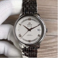 Réplique Omega De Ville Prestige Co-Axial 39.5MM 424.10.40.20.02.004 Acier inoxydable argent Dial 