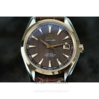 Réplique Omega Seamaster Aqua Terra 150M 41MM Or rose /Acier inoxydable marron Dial 