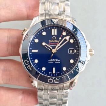 Réplique Omega Seamaster Diver 300M 212.30.41.20.03.001 Acier inoxydable Bleu Dial 