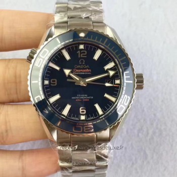 Réplique Omega Seamaster Planet Ocean 600M 215.30.44.21.03.001 43.5MM Acier inoxydable Bleu Dial 