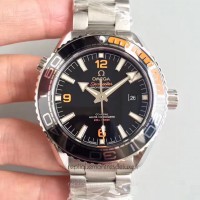 Réplique Omega Seamaster Planet Ocean 600M 215.90.44.21.99.001 43.5MM Acier inoxydable Noir Dial 