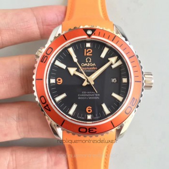 Réplique Omega Seamaster Planet Ocean 600M 45.5MM 232.32.46.21.01.001 Acier inoxydable Noir Dial 