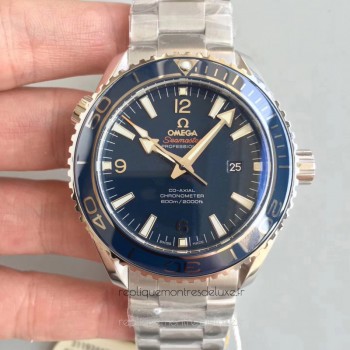 Réplique Omega Seamaster Planet Ocean 600M 45.5MM 232.90.46.21.03.001 Acier inoxydable Bleu Dial 